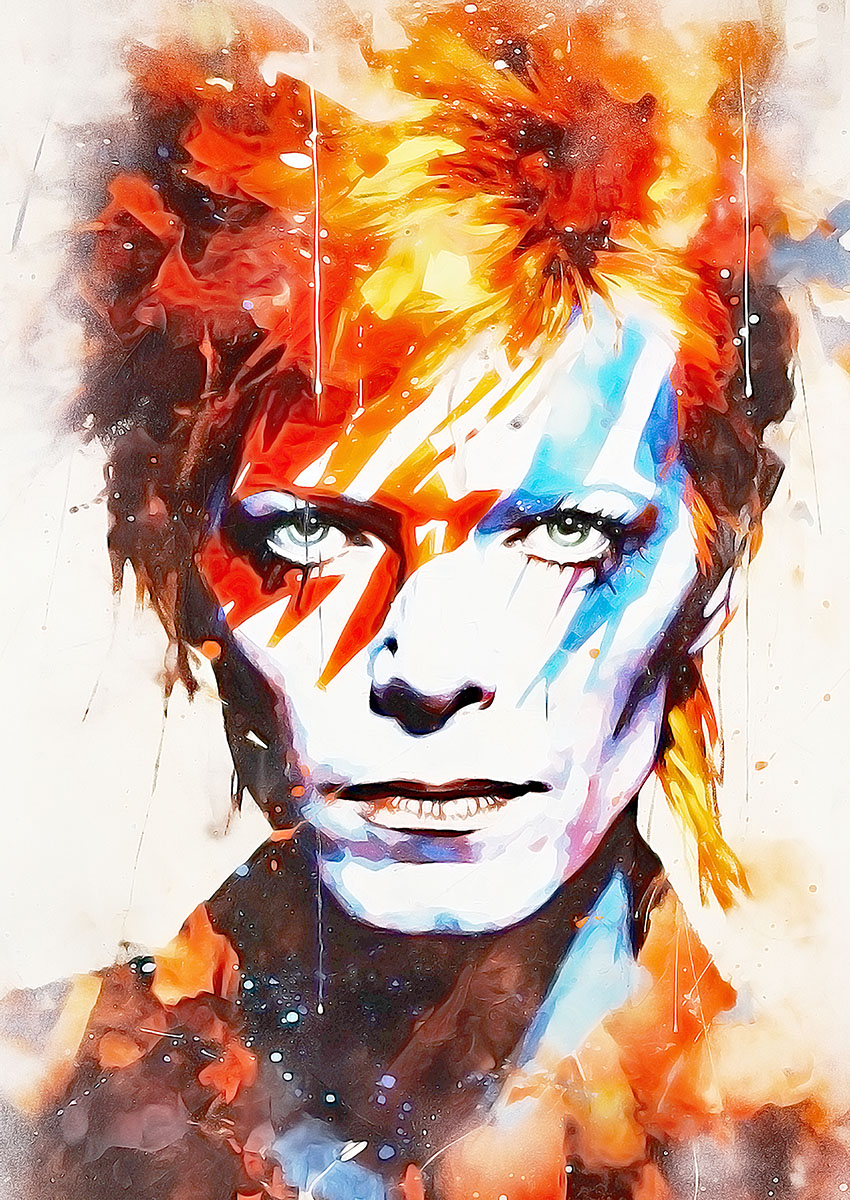 David Bowie Aladdin Sane Canvas Print & Poster Wall Art - AI PRINT LAB